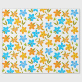 Floral wrapping papier (Vlak)