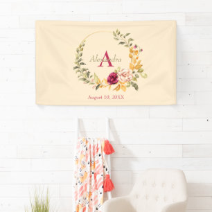 Floral Wrath Voor Baby Meisje Spandoek