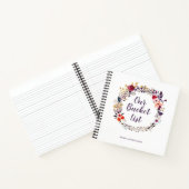 Floral Wreated Our Bucket List Keepomwille Journal Notitieboek (Binnen)