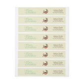 Floral Wreater Wraparound Label (Vel)