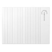 Floral Wreath gepersonaliseerd Notitieblok (Voorkant)