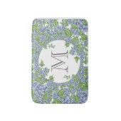 Floral Wreath Monogram Badmat (Voorkant Verticaal)