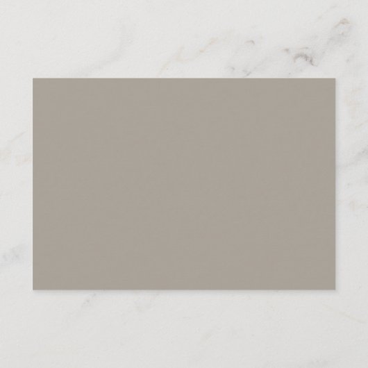 Floral Wreath Reception Card - taupe Informatiekaartje (Achterkant)