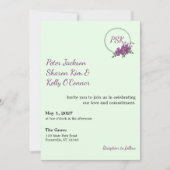 Floral Wreath Throuple Invitation (Devant)