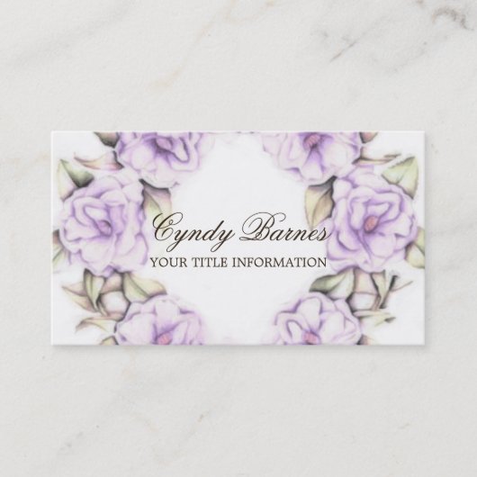 Floral Wreath Visitekaartje (Voorkant)