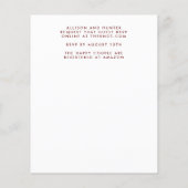 Floral Wreath Wedding Invitation (Achterkant)