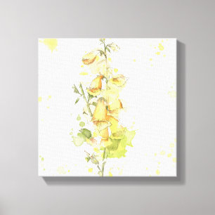 Floral Yellow Splash Canvas Afdruk