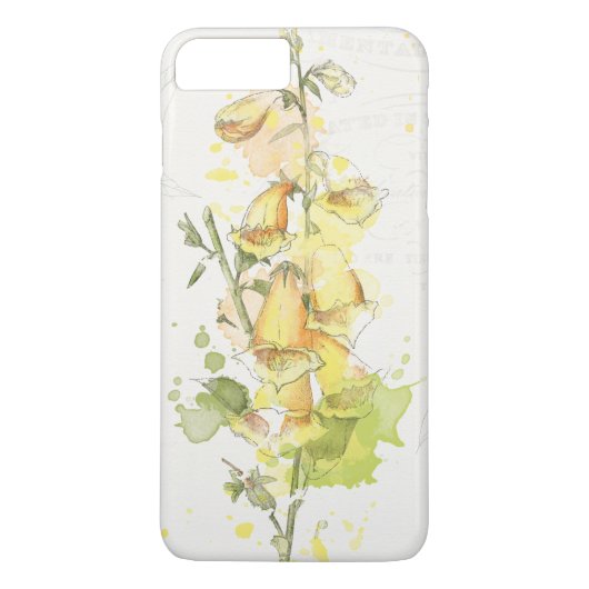 Floral Yellow Splash Case-Mate iPhone Case (Achterkant)