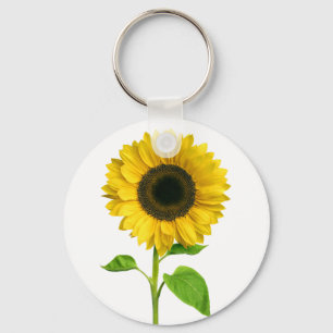 Floral Yellow Sunflower Flower Sleutelhanger