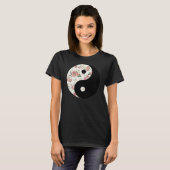 Floral Yin en Yang T-shirt (Voorkant volledig)
