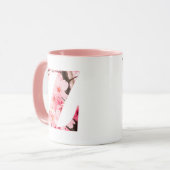 Floral Z Initial Mug | Personalized Name & Traits (Devant gauche)