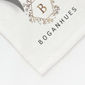 Floral Zebra Crown print Fleece Baby Blanket (Hoek)