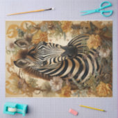 Floral Zebra Tissuepapier (Craft)