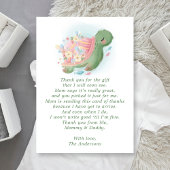 Floral Zee Baby shower Bedankkaart