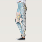 Floral Zee Ocean AI art Leggings (Links)