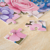 Floral Zee Turtle Legpuzzel (Zijkant)