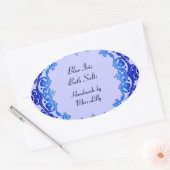 Floral zeep of Canning Labels blauw (Envelop)