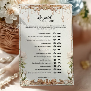 Floral zei dat ze Vrijgezellenfeest spel Kaart zei