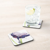 Floral zomerontwerp met abstracte handbeschilderd bier onderzetter (Rechterzijde)