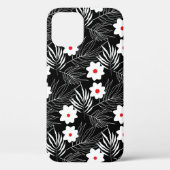 Floral zwart-wit Case-Mate iPhone case (Achterkant)