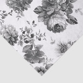 Floral, zwart-wit, papier (Detail)