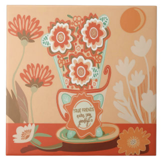 FloralDesign In Unique Style Tegeltje