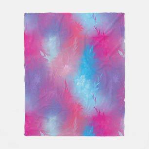 Florale abstractie fleece deken