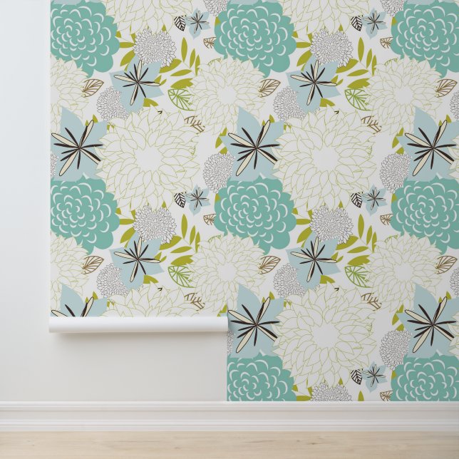 Florale achtergrond behang (Applicatie)