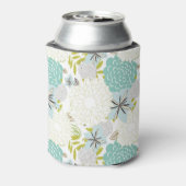 Florale achtergrond blikjeskoeler (Blikje Achterkant)