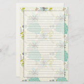 Florale achtergrond briefpapier (Voorkant / Achterkant)