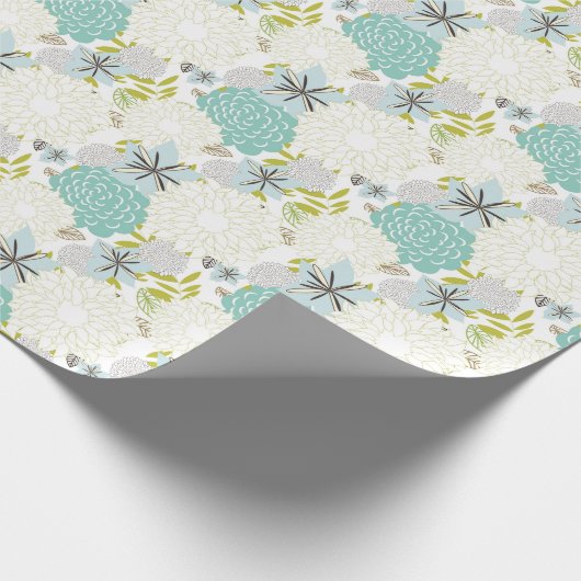 Florale achtergrond cadeaupapier (Hoek)