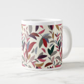 Florale achtergrond extra grote mok (Voorkant rechts)