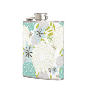 Florale achtergrond heupfles (Links)