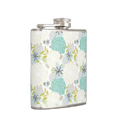 Florale achtergrond heupfles (Rechts)