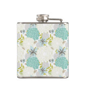 Florale achtergrond heupfles (Achterkant)