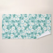 florale achtergrond. Naadloze beschermhuls Badhanddoek (Badhanddoek)