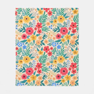  florale achtergrond. Naadloze  beschermhuls Fleece Deken