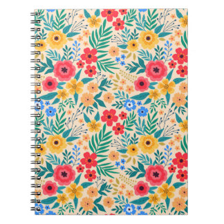  florale achtergrond. Naadloze  beschermhuls Notitieboek