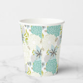 Florale achtergrond papieren bekers (Rechts)