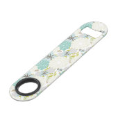 Florale achtergrond speed flessenopener (Voorkant Gekanteld)