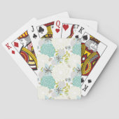 Florale achtergrond speelkaarten (Achterkant)