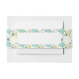 Florale achtergrond uitnodigingen wikkel