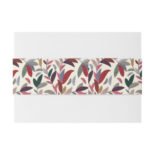 Florale achtergrond uitnodigingen wikkel (Achterkant Voorbeeld)