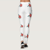 Florale achtergrond van rozen leggings (Achterkant)