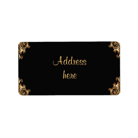  florale adresetiketten etiket (Voorkant)