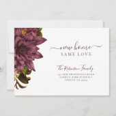 Florale botanische elegant aankondiging (Voorkant)