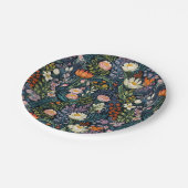 Florale botanische illustratie papieren bordje (Gekanteld)