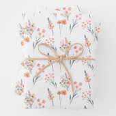 Florale botanische papierbladen voor het verpakken inpakpapier vel (In situ)