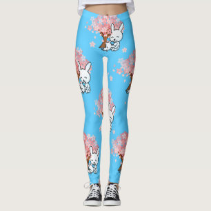 florale bunnies leggings