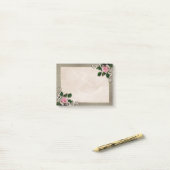 Florale  decoratie post-it® notes (Op bureau)